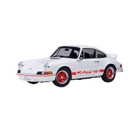 Classique Die Cast Modèle Porsche 911 Carrera 2.7 RS Blanche Modèle De Voiture À L'échelle 1/18 Décoration De Collection pour Adultes Miniature De Collection(White 1)
