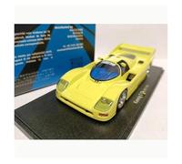 Classique Die Cast Modèle Porsche Koenig 962 C62 GER 1991 Modèle Voiture Sport Souvenir Classique Statique Collection pour Adultes Échelle 1/43 Miniature De Collection(Yellow)