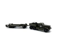 Classique Die Cast Modèle pour Army Diamond T Transporter 1:76 Remorque Militaire Voiture Camion Modèle Hobby Collection Ornement en Métal Miniature De Collection
