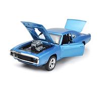 Classique Die Cast Modèle pour Dodge Challenger 1 32 Alliage Modèle De Voiture Métal Hard Top Classique Véhicule Enfants Cadeaux Collection Miniature De Collection(Bleu)