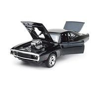 Classique Die Cast Modèle pour Dodge Challenger 1 32 Alliage Modèle De Voiture Métal Hard Top Classique Véhicule Enfants Cadeaux Collection Miniature De Collection(Noir)