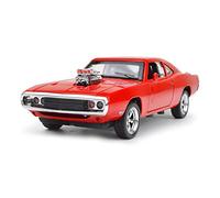 Classique Die Cast Modèle pour Dodge Challenger 1 32 Alliage Modèle De Voiture Métal Hard Top Classique Véhicule Enfants Cadeaux Collection Miniature De Collection(Rouge)