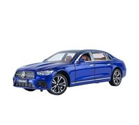 Classique Die Cast Modèle pour Mercedes Benz E300L E-cless Version Sportive Modèle Voiture Alliage Métal Moulé Pression Lumière Tirer L'arrière 1 24 Miniature De Collection(Bleu)