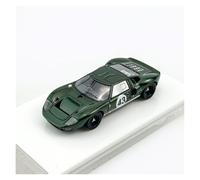 Classique Die Cast Modèle Présentoir Collection Résine Bleue pour Voiture Course Ford GT40 MK1 À L'échelle 1:64 pour Modèle Réduit Voiture Loisir Miniature De Collection(Green 2.)