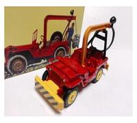 Classique Die Cast Modèle Remorque Secours Jeep Road Modèle Réduit Voiture Souvenir Classique pour Adulte Exposition Statique Échelle 1/43 Miniature De Collection