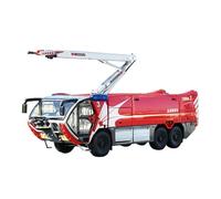 Classique Die Cast Modèle Réplique Moulée sous Pression du Camion De Pompiers COBRA3 Airport Workhorse en Mousse À L'échelle 1:43 Jaune Et Rouge Miniature De Collection(Yellow)