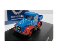 Classique Die Cast Modèle Résine 1:87 pour Kramer U800 1955 Modèle De Camion De Transport Agricole Modèle De Voiture Bleue Miniature De Collection