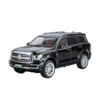 Classique Die Cast Modèle Véhicule Tout-Terrain en Alliage pour Tank 500hi4t Échelle 1:24 Jouet Décoratif avec Son Et Lumière Miniature De Collection(Black)