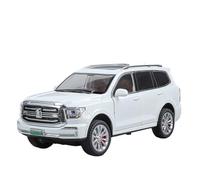 Classique Die Cast Modèle Véhicule Tout-Terrain en Alliage pour Tank 500hi4t Échelle 1:24 Jouet Décoratif avec Son Et Lumière Miniature De Collection(White)