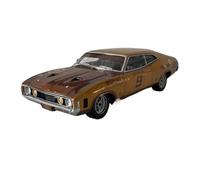 Classique Die Cast Modèle Voiture De Course Ford XA Falcon 351 GT À Capot Marron Et Toit Kaki Échelle 1:18 Modèle De Muscle Car Miniature De Collection