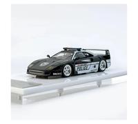 Classique Die Cast Modèle Voiture Police Grande Vitesse en Résine pour Ferrari F40 1990 NFS RCPD Modèle Réduit À L'échelle 1:64 Décoration Bureau Miniature De Collection