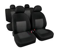 Lampa Set De Housses Classic Pour Sièges Auto Gris/Noir En Polyester Et Jacquard