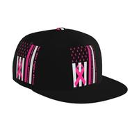Classique Golf Hat Drapeau Américain pour La Lutte Contre Le Cancer du Sein Hip Pop Casquette Vintage Denim Casquette pour Adolescent, Faire De La Pêche, Voyages