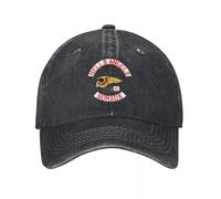 Classique Hells Moto Moto Angel Baseball Cap Vintage en Détresse Denim Crâne Racing Casquette Soleil Hommes Femmes en Plein Air Running Chapeaux Réglables Intemporel