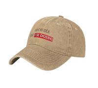Classique Je n’AI Aucune idée ce Que Je Fais Casquette Baseball décontractée pour Les Hommes Adulte Été Chasse Camping Hip Hop Chapeaux y2k Mignon Casquettes à l’épreuve du Soleil Durable Confortable