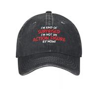Classique Je suis un peu surpris que je ne sois pas un, Humour sarcastique, Graphic Novelty Chapeau en denim Durable pour toutes les saisons Femmes Chapeau Casquette De Baseball Essentiel pour l’été