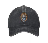 Classique Jerry Garcia Band, Hippy Skeleton, Dessin animé Vintage Demin Trucker Chapeau Respirant Casquettes Hommes Casquette Homme Été Essentiel pour l’Automne et l’été