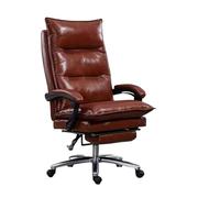 Classique Leathers Chaise de Bureau Gaming-Ergonomique Coussin Confortable à Dossier Haut Réglable Pivotant Roulant Home Executive Chaise de Bureau Chaise de Bureau(Orange)