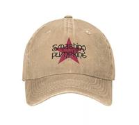 Classique Les Smashing Pumpkins Casquette de Baseball Vintage en détresse Lavé Rock Band Tour Snapback Chapeau Unisexe Extérieur Toutes Les Saisons Réglable Polyvalent