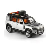 Classique Modèle Réduit De Voiture en Alliage Moulé sous Pression, Échelle 1:24, pour Land Rover Defender 2022(Silvery)