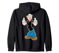 Classique Pop Eye Vintage Cartoon Thumbs Up Sweat à Capuche