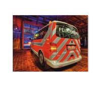 Classique Puzzle Adulte 1000 Pièces Paysage Puzzle en Bois,Brigade des Pompiers,DIY Cadeaux De Noël Décor À La Maison(75x50cm)-AF23