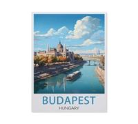 Classique Puzzle Adulte 1000 Pièces Paysage Puzzle en Bois,Budapest Hongrie,DIY Objets De Collection Décoration De La Maison Moderne(75x50cm)-BF83