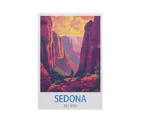 Classique Puzzle Adulte 1000 Pièces Paysage Puzzle en Bois，Sedona, Arizona，DIY Objets De Collection Décoration De La Maison Moderne（75x50cm）-GC64