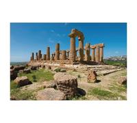 Classique Puzzle Adulte 1000 Pièces Paysage Puzzle en Bois，Temple d’Héra dans la vallée des Temples près d’Agrigente，DIY Objets De Collection Décoration De La Maison Moderne（75x50cm）-AG1