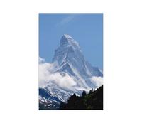 Classique Puzzle Adulte 1000 Pièces Paysage Puzzle en Papier,Atmosphère nuageuse au Matterhorn - Zermatt,DIY Cadeaux De Noël Décor À La Maison(50x70cm)-AR47