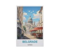 Classique Puzzle Adulte 1000 Pièces Paysage Puzzle en Papier,Belgrade, Serbie,DIY Objets De Collection Décoration De La Maison Moderne(38x26cm)-H28
