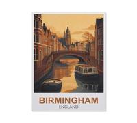 Classique Puzzle Adulte 1000 Pièces Paysage Puzzle en Papier,Birmingham Angleterre,DIY Objets De Collection Décoration De La Maison Moderne(50x70cm)-FA84