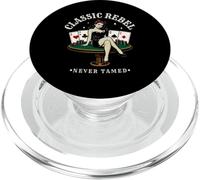 Classique Rebel Never Tamed Rockabilly Vintage années 50 Esthétique PopSockets PopGrip pour MagSafe