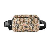 Classique Reggae Color Music Sac banane élégant pour homme et femme pour voyage, vacances, course à pied, Léopard, 1 Size