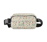 Classique Reggae Color Music Sac banane élégant pour homme et femme pour voyage, vacances, course à pied, Motif renne de Noël, 1 Size