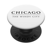 Classique The Windy City de Chicago PopSockets PopGrip Adhésif