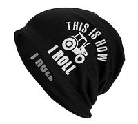 Classique Tricoté Bonnet,C'est comme Ça Que Je Roule, Drôle De Fermier Ou De Tracteur Agricole,Tricoter Chapeau,Doux Chapeau Tricoté pour Cyclisme,Ski,Sports