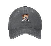Classique Unisexe Peeking Dog Jack Russell Terrier Casquette de Baseball Adulte Animal de Compagnie Papa Chapeau Réglable pour Hommes Femmes Hip Hop