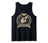 Classique Vintage Keep Calm & Make Coffee Barista Peace Débardeur