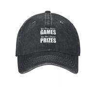 Classique Vous jouez à des Jeux stupides, Vous gagnez des Prix stupides (Noir) Casquette de Baseball Anime Wild Ball Hat Beach Ladies Hommes Polyvalent
