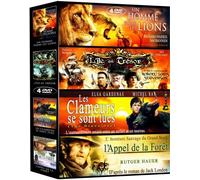 Classiques de la littérature-Coffret 4 Films : Un Homme Parmi Les Lions + L'île au trésor + Les clameurs se sont Tues + l'appel de la forêt
