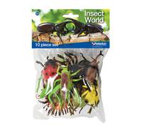 CLASSIQUES | Ensemble de 10 pièces Insect World | Insectes jouets de 6 à 12 cm | Mante, sauterelle, scorpion,