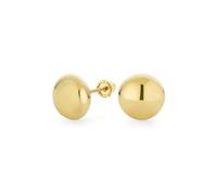 Classiques Petites Boucles D'Oreilles Clous Rondes En Or Jaune 14K Véritable Premium Pour Femmes Fermoir À Vis 8MM