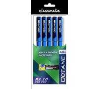 Classmate Lot de 5 stylos à bille Octane Bleu