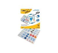 BIC Feutres pour tableau blanc Velleda 1741 – Effaçables à sec, pointe conique M, Classpack de 60