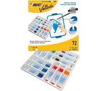 BIC Feutres pour tableau blanc Velleda 1741 – Effaçables à sec, pointe conique M, Classpack de 60