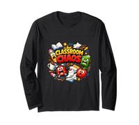 Classroom Chaos Funny School Humour Teacher Design Manche Longue