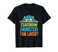 Classroom Monster on The Loose Back to School Humour T-Shirt Graphique avec Valeur