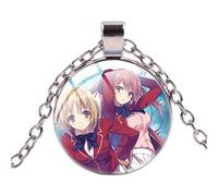 Classroom of the Elite Janpan Anime Man Collier en métal et verre pour femme, nan