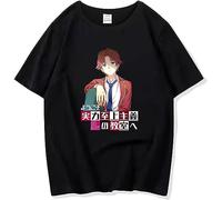 Classroom of The Elite T-Shirts Kiyotaka Ayanokouji Pullover Casual Loose Top Ayanokouji Kiyotaka Tee Summer Manches Courtes(Medium)